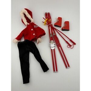 Vintage 1960's Ideal Tammy Doll Snow Bunny Ski Outfit #9211-4 with Skis
